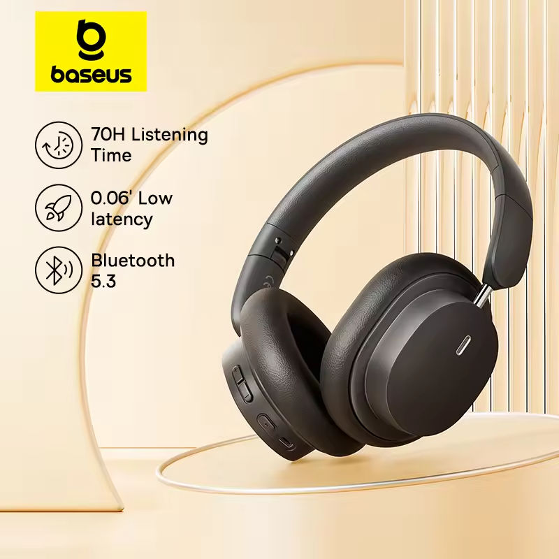 Anc Wireless Over Ear Headphones - Baseus Bowie D05 Wireless Headphone 3D