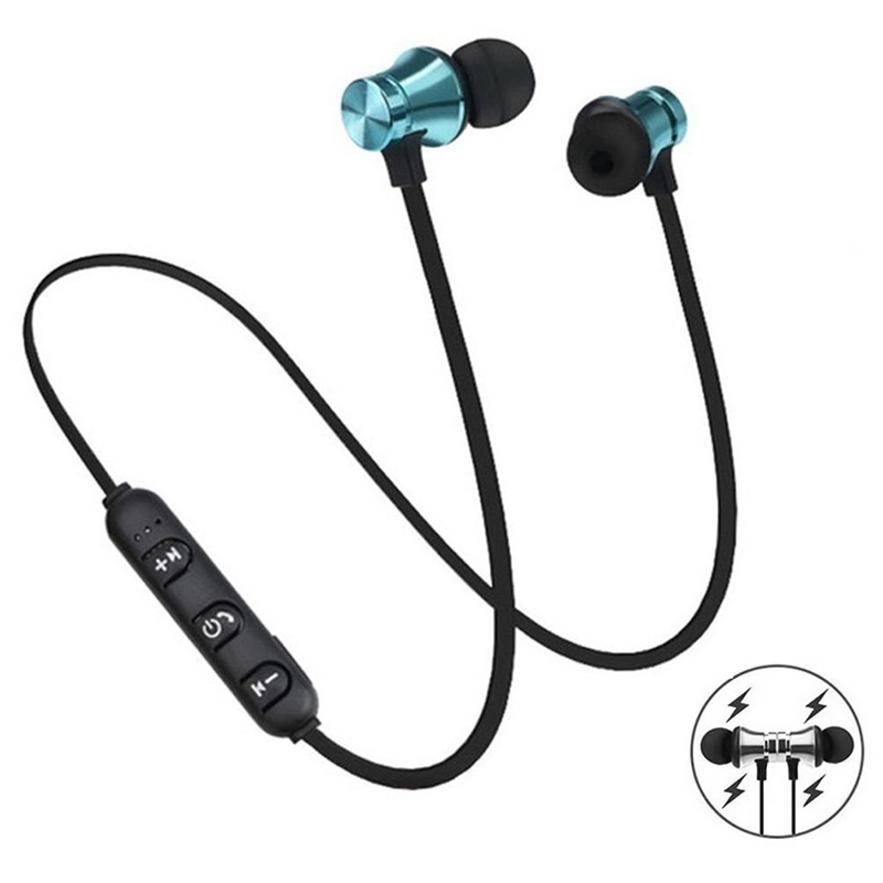 Magnetic Neckband Sports Earphones - Neckband In-Ear Earphones Magnetic Adsorption Wireless