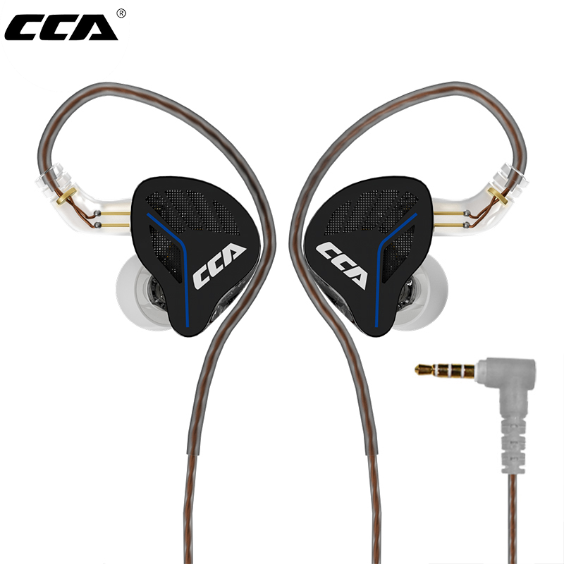 Type C Wired Earphones With Mic - CCA AKX Dynamic Drive Headphones HIFI