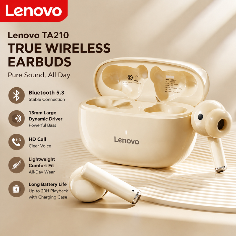 Lenovo TA210 Bluetooth Wireles - đánh giá và giá Anc Wireless Over Ear Headphones