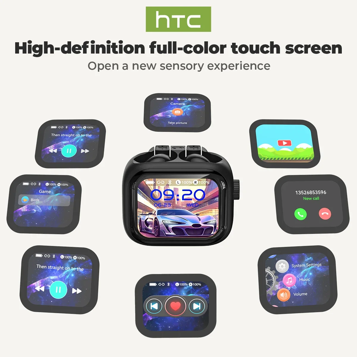 [Ultra HD Screen] HTC NE40 Ear - đánh giá và giá Open Ear Air Conduction Headphones