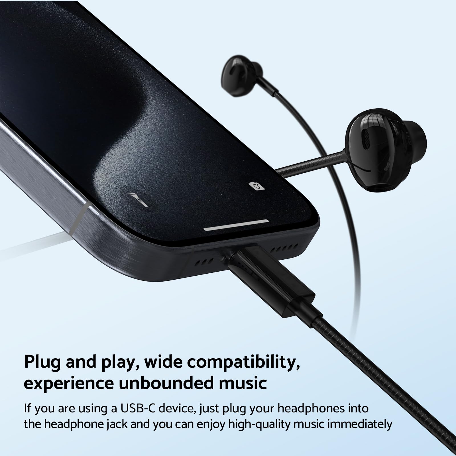 9D Bass Stereo Type C and 3.5m - đánh giá và giá Type C Wired Earphones With Mic