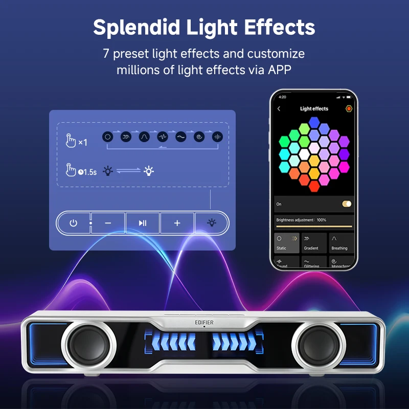 Edifier QS30 Computer Speakers - đánh giá và giá Rgb Computer Soundbar For Pc