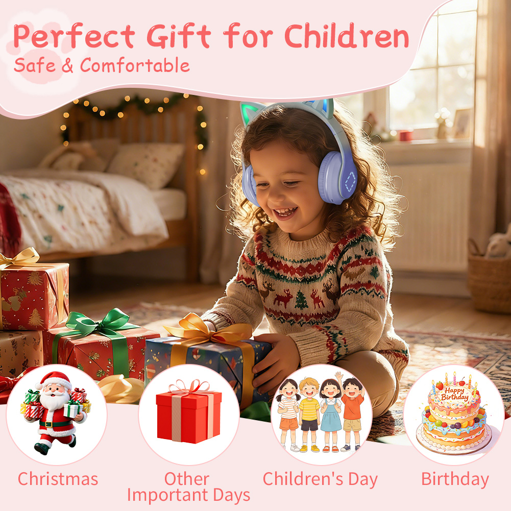 Lovely Kawaii Cat Ear Wireless - đánh giá và giá Cat Ear Bluetooth Headset Led