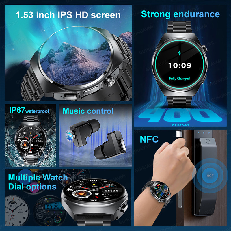 For Man Women New 2 in 1 Smart - đánh giá và giá Tws Earbuds Bluetooth 5.3
