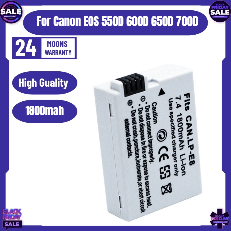 New LP-E8 Camera Battery for C - đánh giá và giá Drones