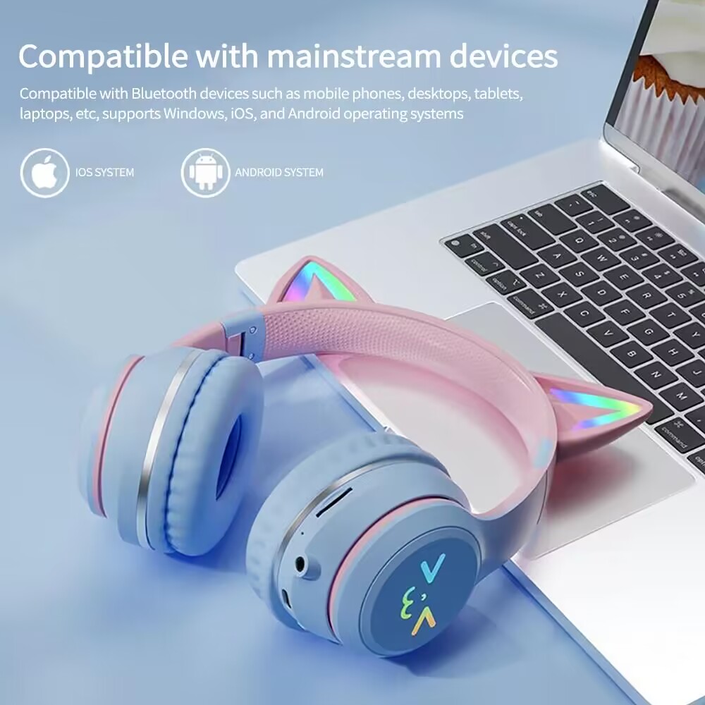 RGB Glow Earphones Wireless Ea - đánh giá và giá Gaming Headset With Mic Rgb
