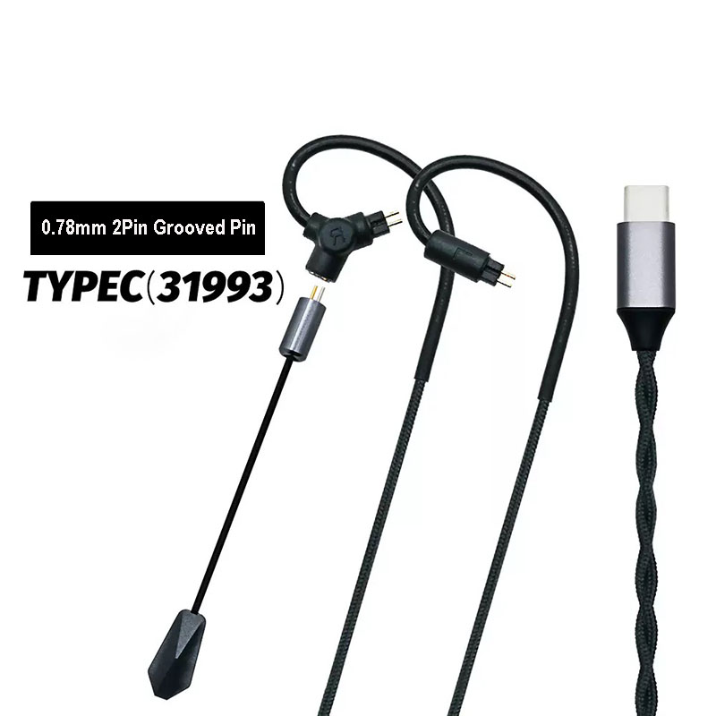 0.78 QDC MMCX Gaming Earphone  - đánh giá và giá Type C Wired Earphones With Mic